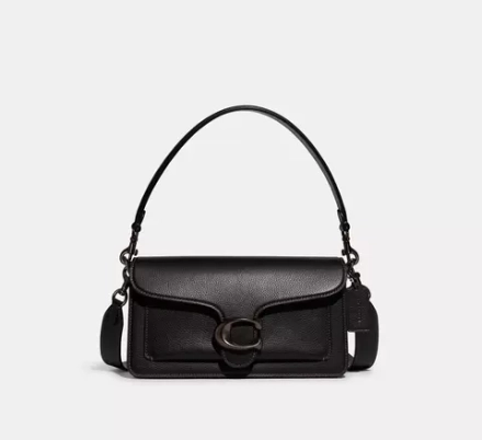 COACH СУМКА ЧЕРЕЗ ПЛЕЧО TABBY 26, ЧЕРНЫЙ