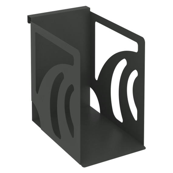 Навесной лоток для папок широкий MAN-12 Металл Антрацит 160*263*250