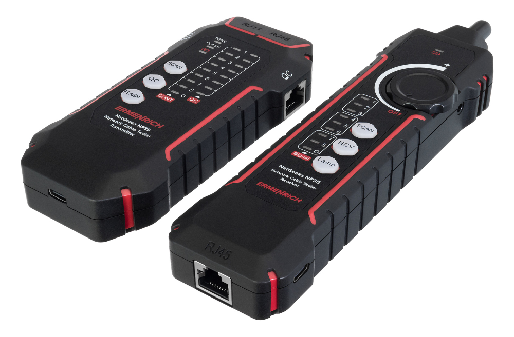 Кабельный тестер Ermenrich NetGeeks NP35