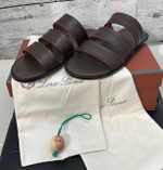 Шлепанцы кожаные Loro Piana