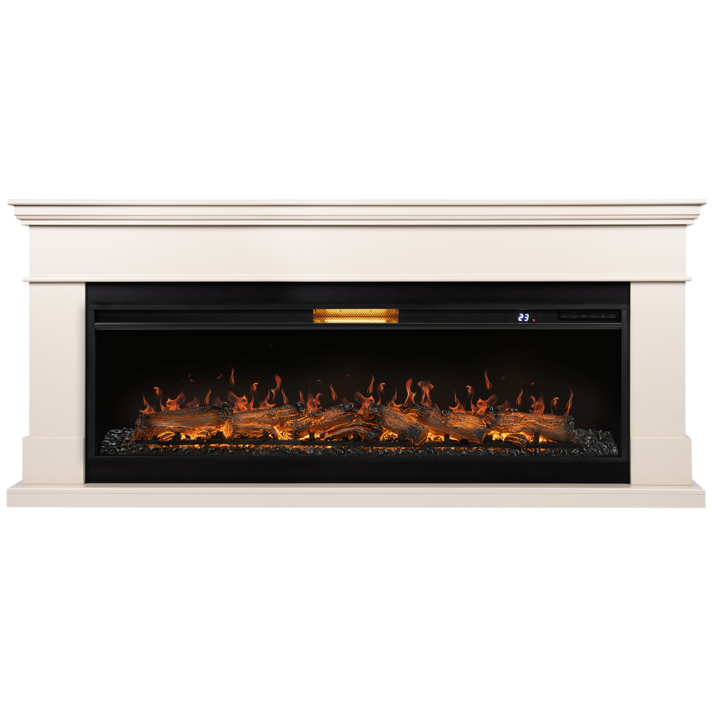 Каминокомплект: Очаг Royal Thermo Aurora RTFP/P-AR60LS, портал California 60 IV, молочный НС-1721292