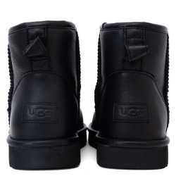 UGG Mens Classic Mini II Leather Black