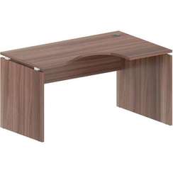 Континент-Про Стол криволинейный СК140R Ясень Шимо темный 1400х900х750