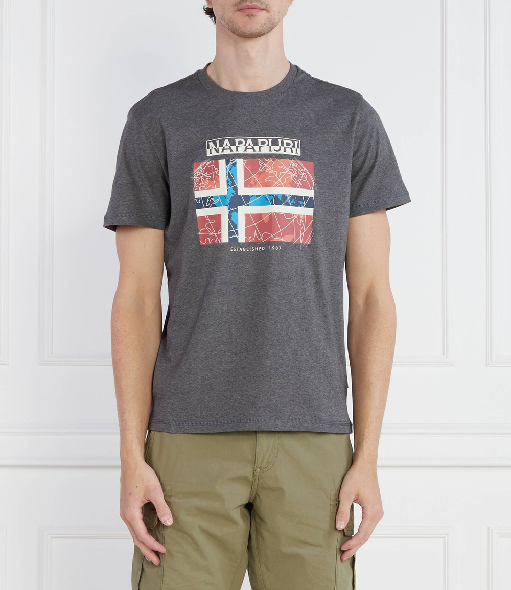 Футболка S-GUIRO Napapijri - серый(NP0A4H22)