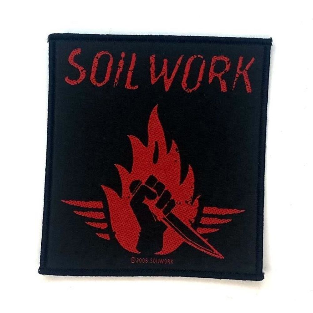 Нашивка Soilwork кинжал в руке