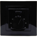 Floor heating thermostat Elephant T03SM, body material - plastic, color - black, manual control