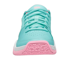 Детские теннисные кроссовки K-Swiss Court Express Omni - aruba blue/soft neon pink/white