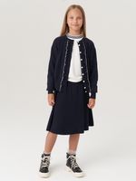 Кардиган школьный для девочки AT585 синий