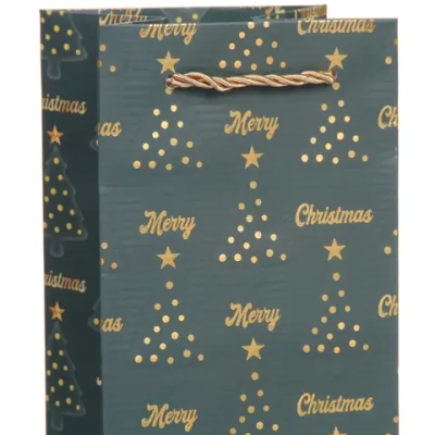 Пакет под бутылку «Волшебный лес» 11*38*11 см, микс