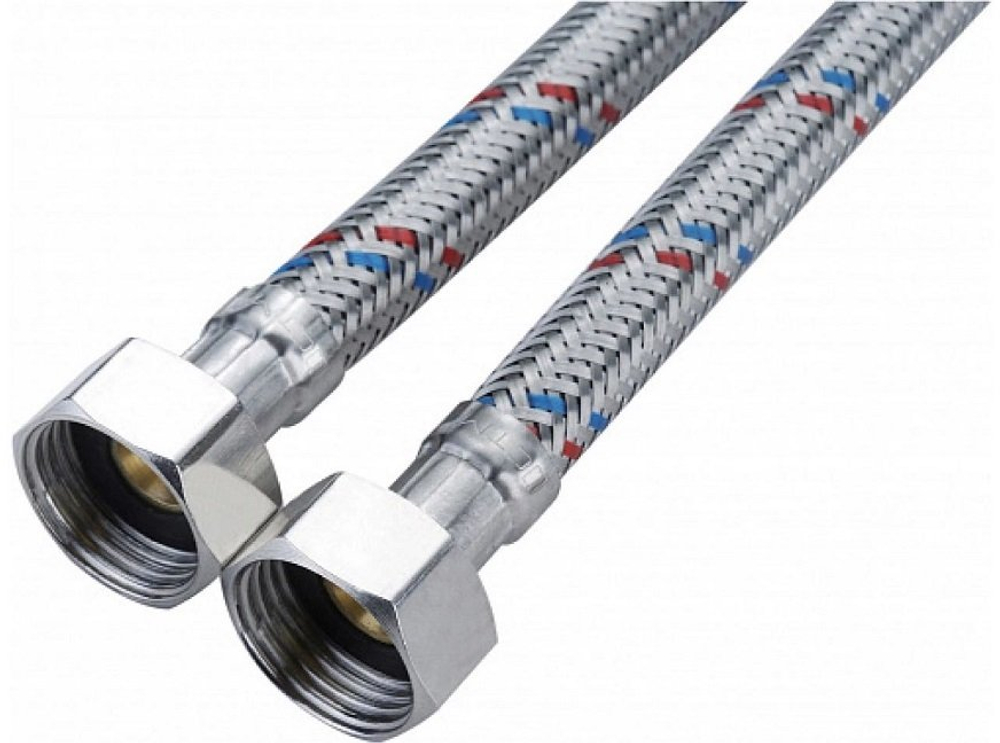 Подводка гибкая для воды 1/2" внутренняя-наружная резьба, длина 80см