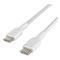 Кабель Belkin BoostCharge Braided USB-C - USB-C 1 м (CAB004bt1MWH) White