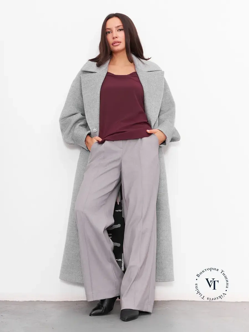 Брюки палаццо широкие классические