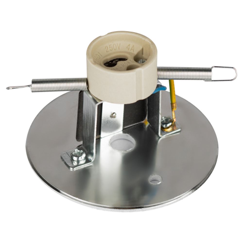 Светильник настенно-потолочный спот ЭРА OL1 GU10 BK/CH под лампу MR16/GU10 черный/хром IP20 | Накладные светильники