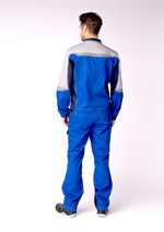 Костюм Вектрон-2 (тк.Смесовая,240) п/к, васильковый/т.синий/серый