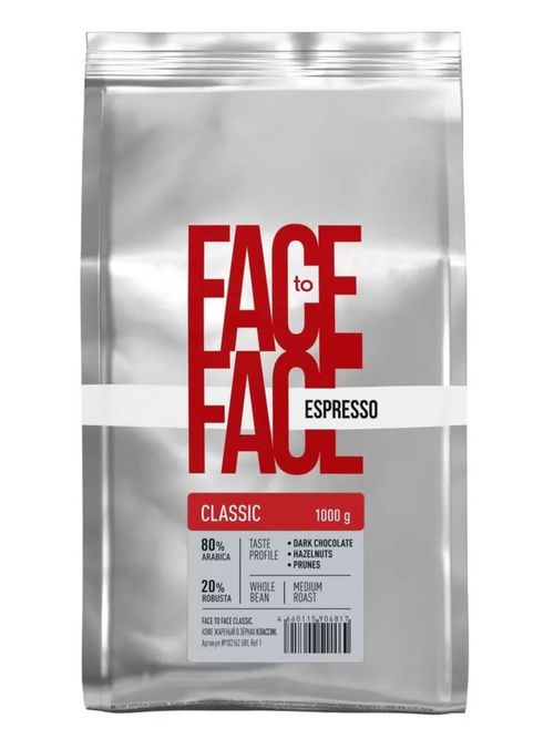 Кофе в зернах Face to Face Espresso Classic 1 кг
