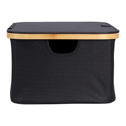 Корзина для белья Neat Low, 40x33x20 см, черная