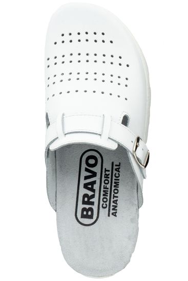 «307M» | Мужские тапочки-сабо (белый)