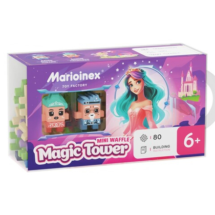 Конструктор Marioinex Mini Waffle 905807 Принцесса Волшебная башня 80 деталей арт. 905807 / Конструктор Мариоинекс