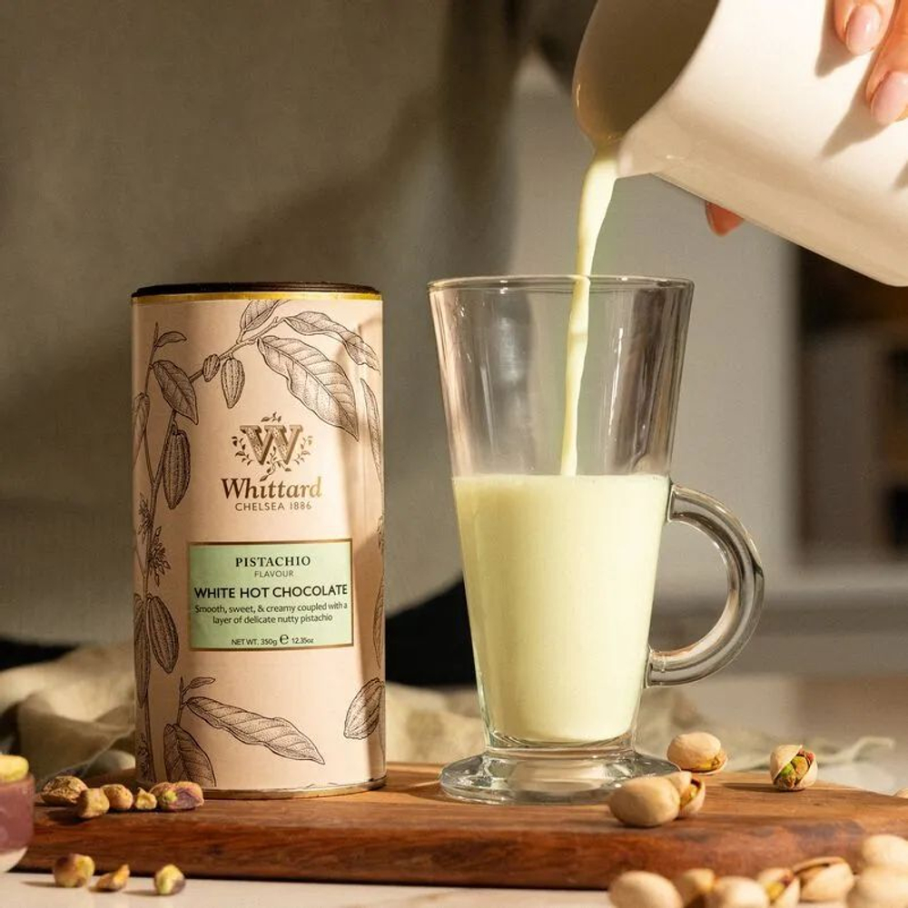 Whittard Chelsea 1886 Белый горячий шоколад с фисташковым вкусом Pistachio Flavour White Hot Chocolate, 350г