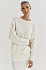 OVERSIZE ТОНКОЙ ВЯЗАНЫЙ СВИТЕР - ZARA
