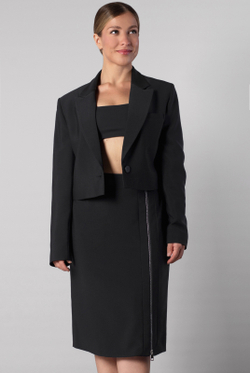 Юбка женская 4394зп, черный #70Ч014394зп