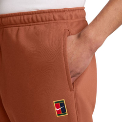 Мужские теннисные штаны Nike Court Heritage Dri-FIT Fleece Tennis - dark russet