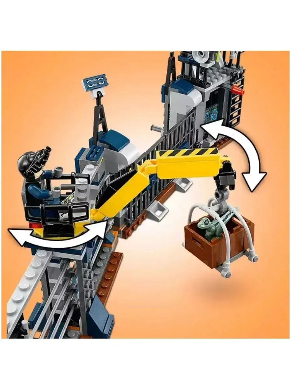 Конструктор Нападение дилофозавра на сторожевой пост 307 дет