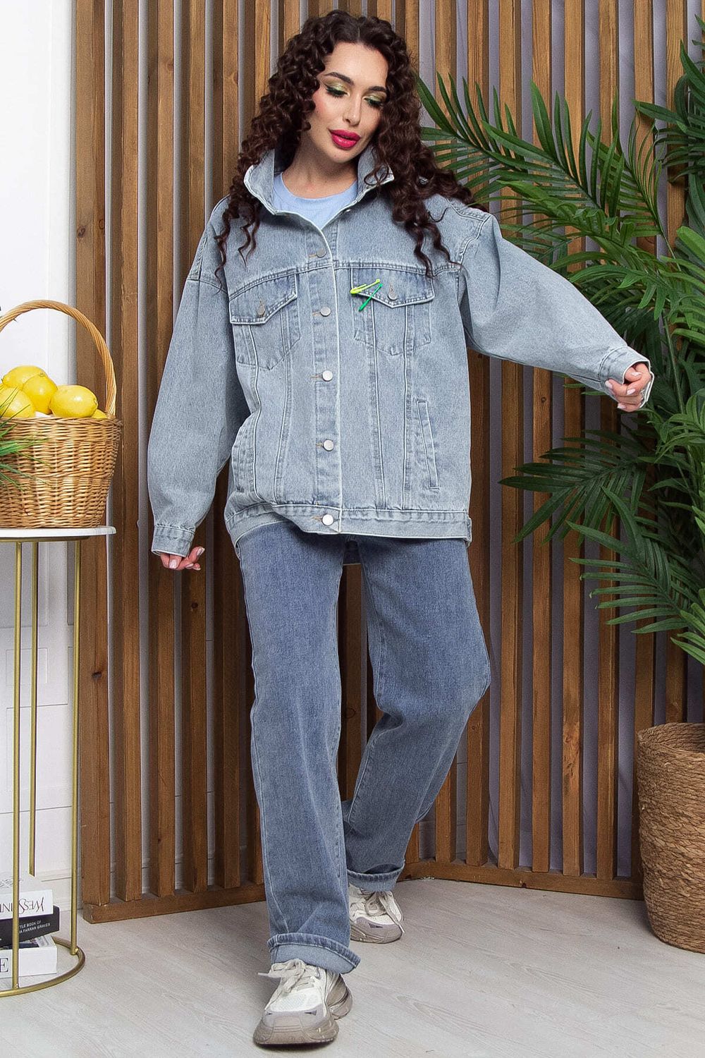 Жакет джинсовый Милана (серо-голубая) Б13370-4М LT Collection