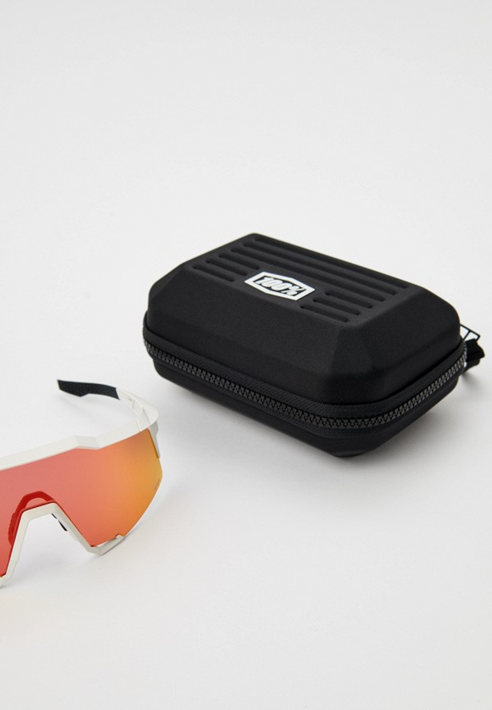 Спортивные очки с диоптриями 100% Speedcraft / Soft Tact Off White / HiPER Red Multilayer Mirror Lens