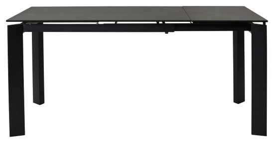 Стол CORNER 120 MATT BLACK MARBLE SOLID CERAMIC/BLACK