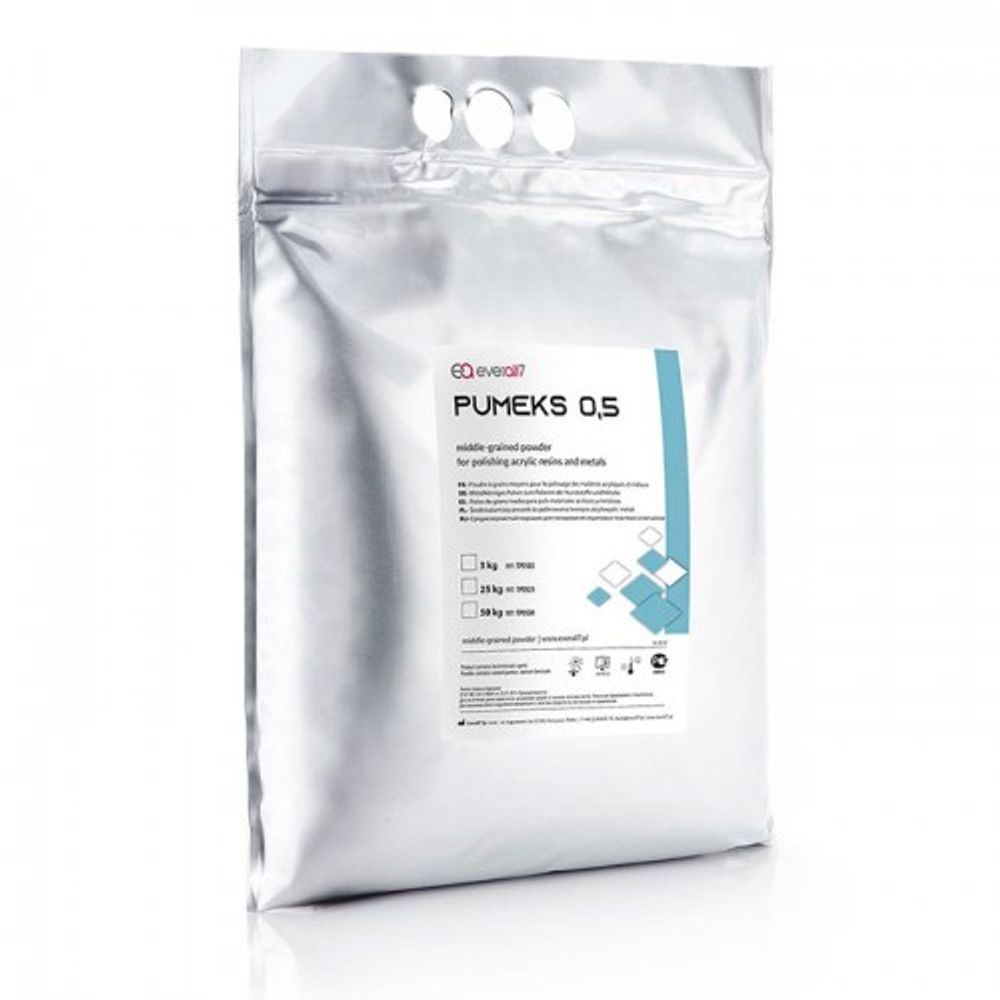 Pumeks 0,5 (среднезернистый) 3 кг, полировочный порошок для полировки акриловых пластмасс и металлов