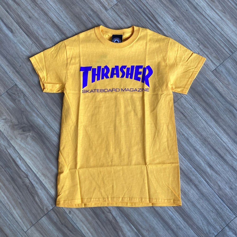 Футболка Thrasher Skate Mag Gold/Purple