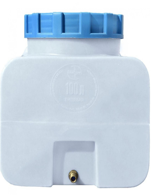 Емкость пищевая прямоугольная Пластбак 100 л. Прямоугольная (49x49x56см;белый) - арт.556194