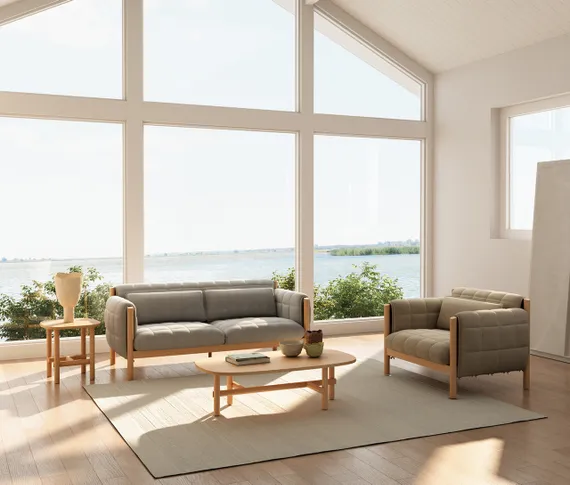 Кресло Hild серое