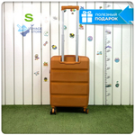 Маленький чемодан Mironpan 95, Оранжевый, S с расширителем