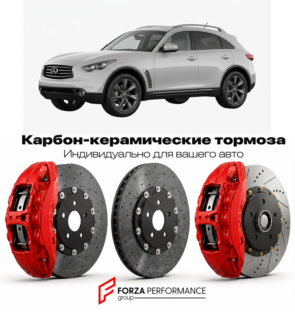 Карбон-керамическая тормозная система для Infiniti QX70 I S51 2013-2017 Инфинити