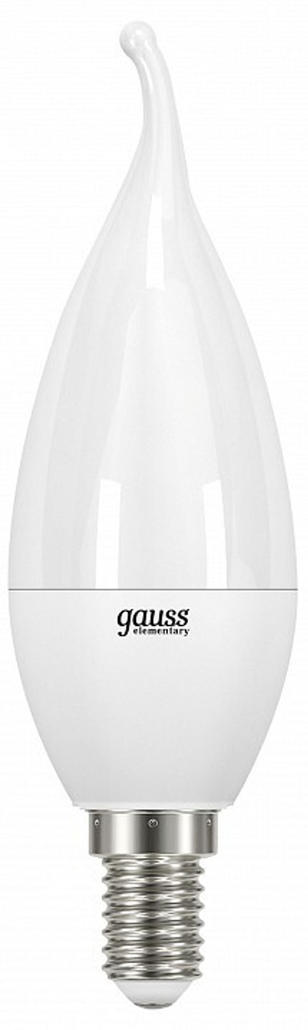 Лампа светодиодная Gauss Led Elementary Candle Tailed E14 6Вт 3000K 34116