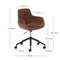 Рабочее кресло на колесиках Tissiana коричневое