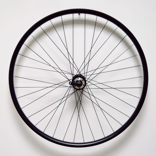 Колесо 27.5"перед.ал.дв.обод,ал.втулка черн.36Н Disk ПП+эксц.