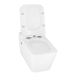 Унитаз импульсный Azario 360х590х380 подвесной, квадратный, быстросъемное сиденье микролифт, монтажная рама в комплекте (AZ-101C)