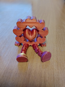 Сердце с подвижными ножками 3 Д печать