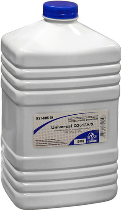 Тонер для картриджей универсальный HP CE505A/CF226A/CF259A/Canon-725/728 (1кг) B&W Standart
