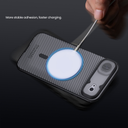 Чехол тонированный c MagSafe на iPhone Air, серия CamShield Pro Magnetic (Transparent black) от Nillkin