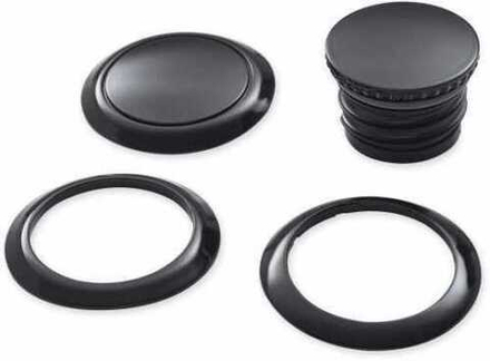 Комплект крышки топливного бака и крышки левого бака Harley-Davidson® черный