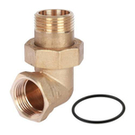 Разъемное соединение (американка) угловое STOUT - 1"1/2 (ВР/НР, без покрытия, уплотнение o-ring)