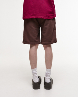Wide Shorts LOGO French Roast