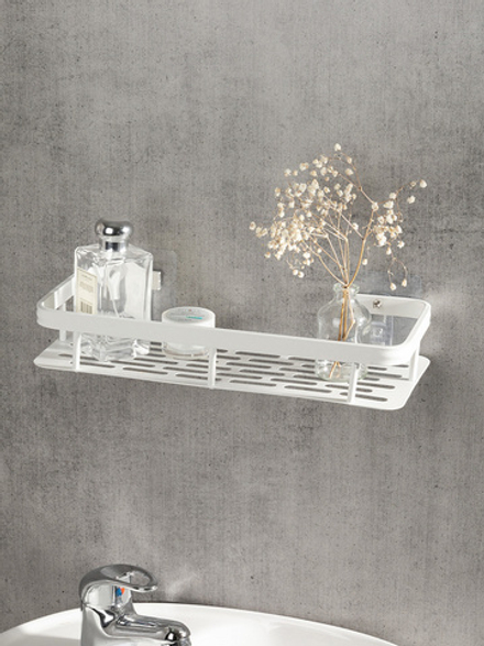 Полка навесная DeNASTIA Алюминий прямоуг 30x13x5, белый