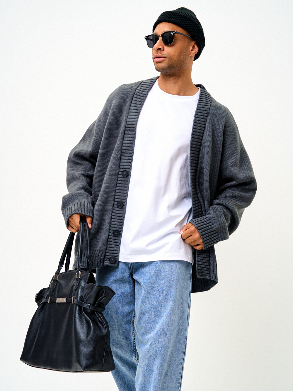 Кардиган UNISEX вязаный оверсайз на пуговицах