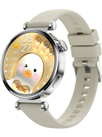 Смарт часы PARASMART Arielle GT4mini (силиконовый ремешок, серебристый)