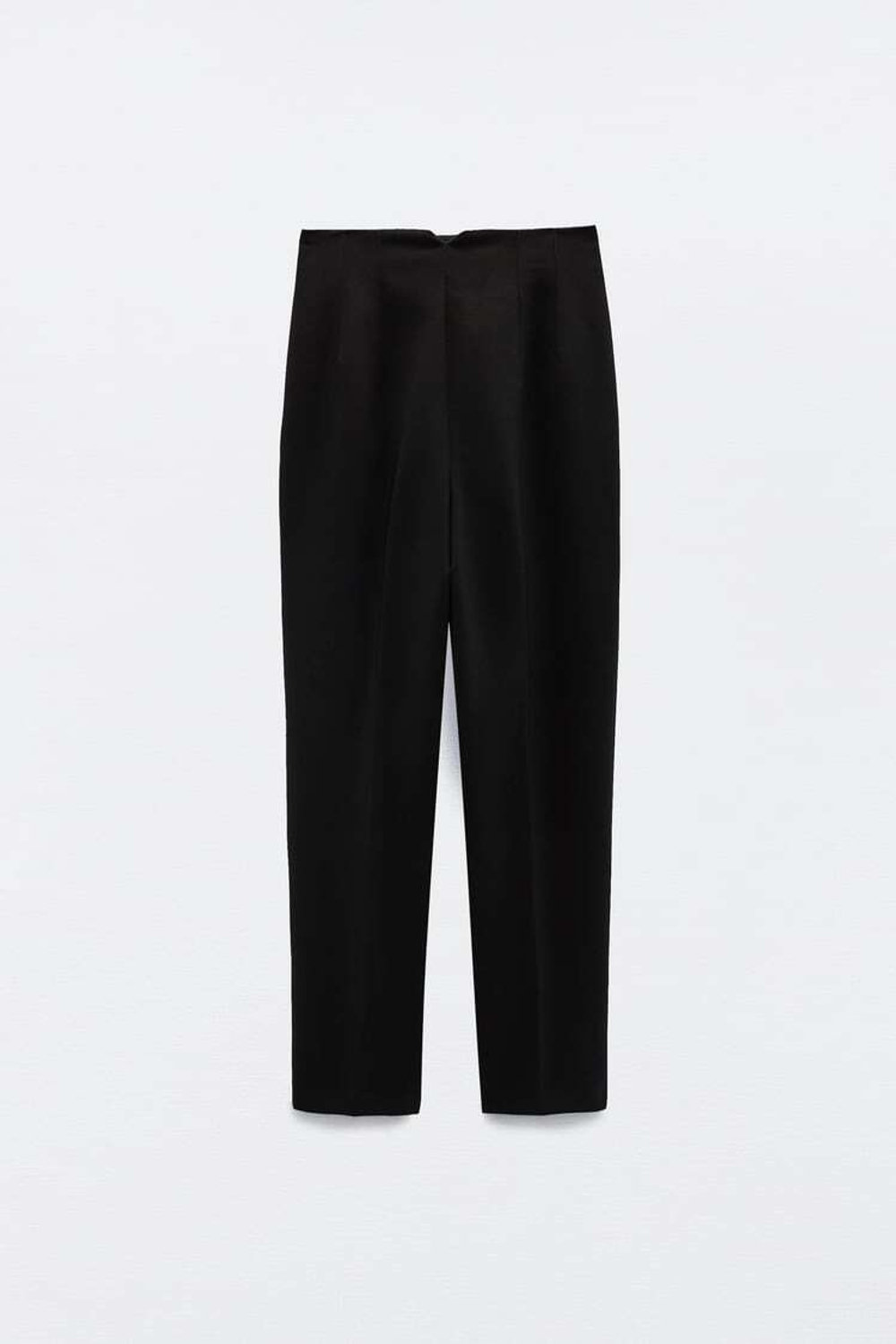 ZARA БРЮКИ С ВЫСОКОЙ ПОСАДКОЙ, ЧЕРНЫЙ
